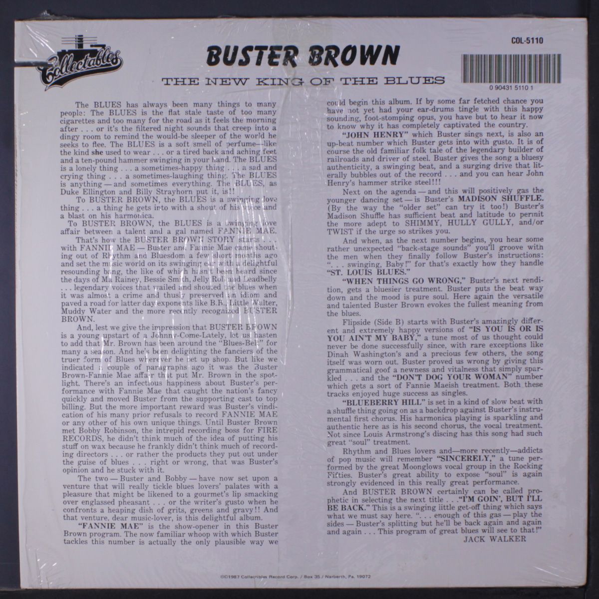 the new king of the blues by BUSTER BROWN