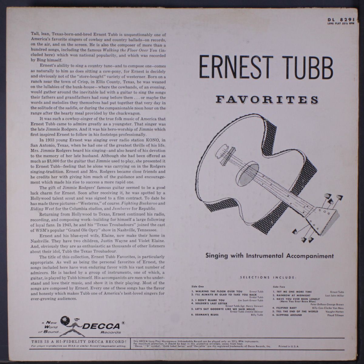 favorites by ERNEST TUBB