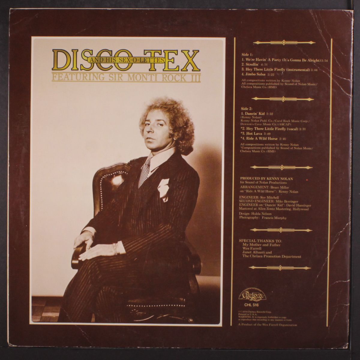 manhattan millionaire by DISCO TEX & SEX-O-LETTES