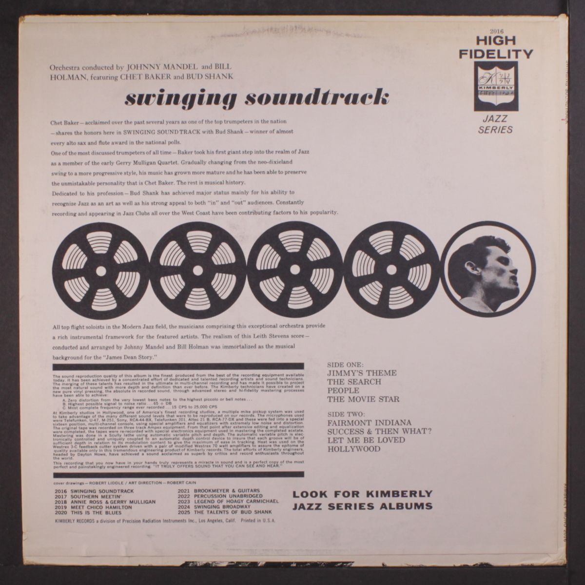 swinging soundtrack by CHET BAKER