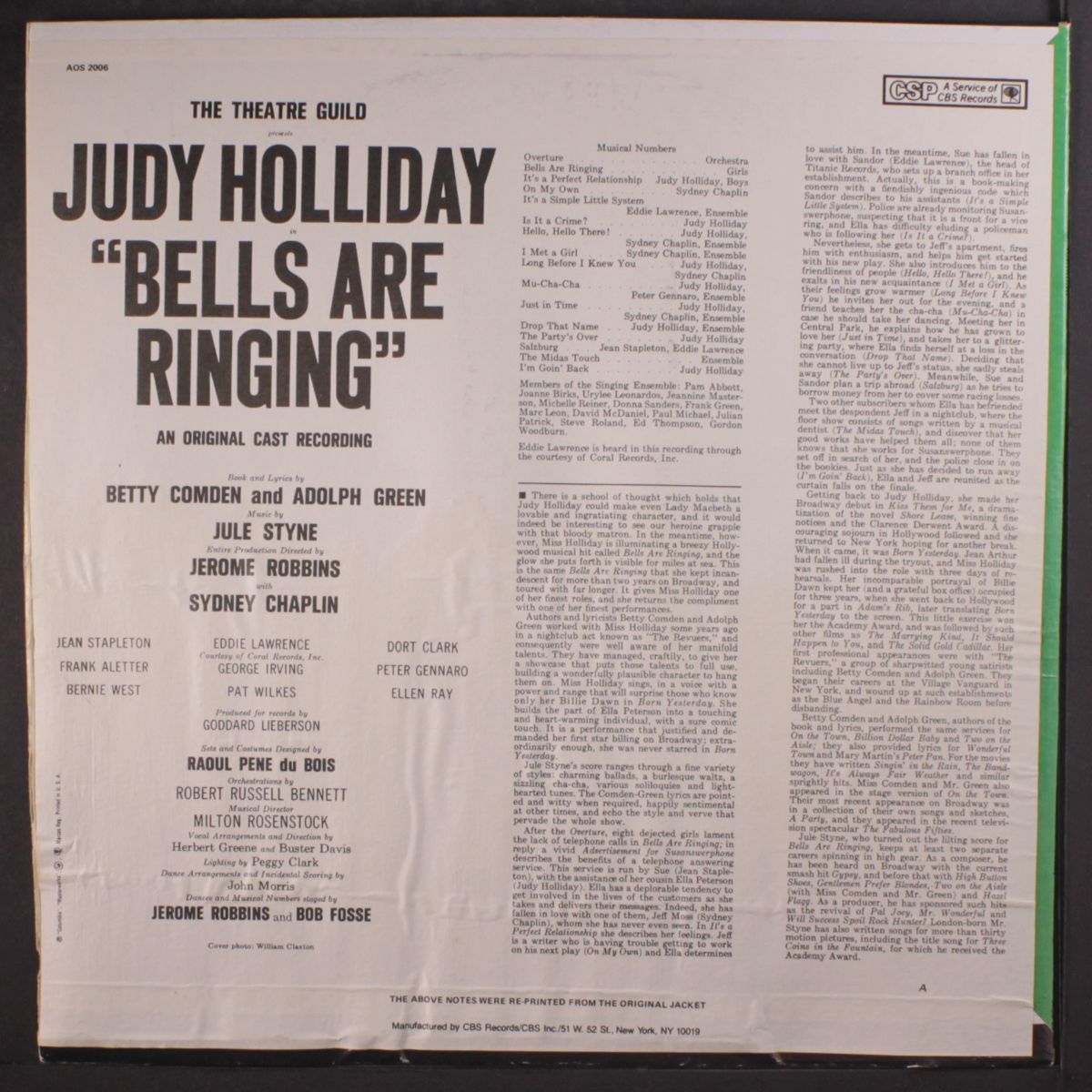 bells are ringing by JUDY HOLLIDAY