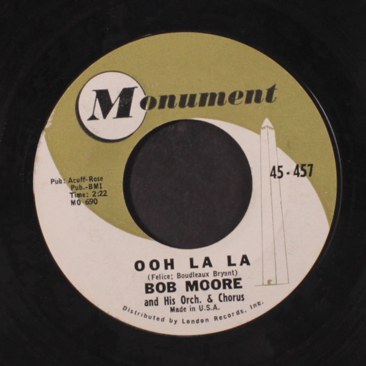 ooh la la / auf wiedersehen marlene by BOB MOORE