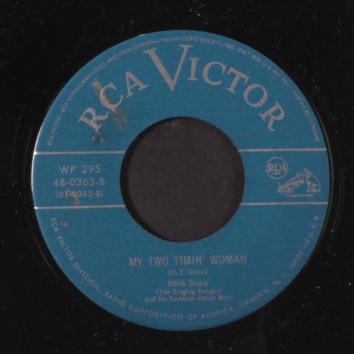 my two timin' woman / wasted love by HANK SNOW