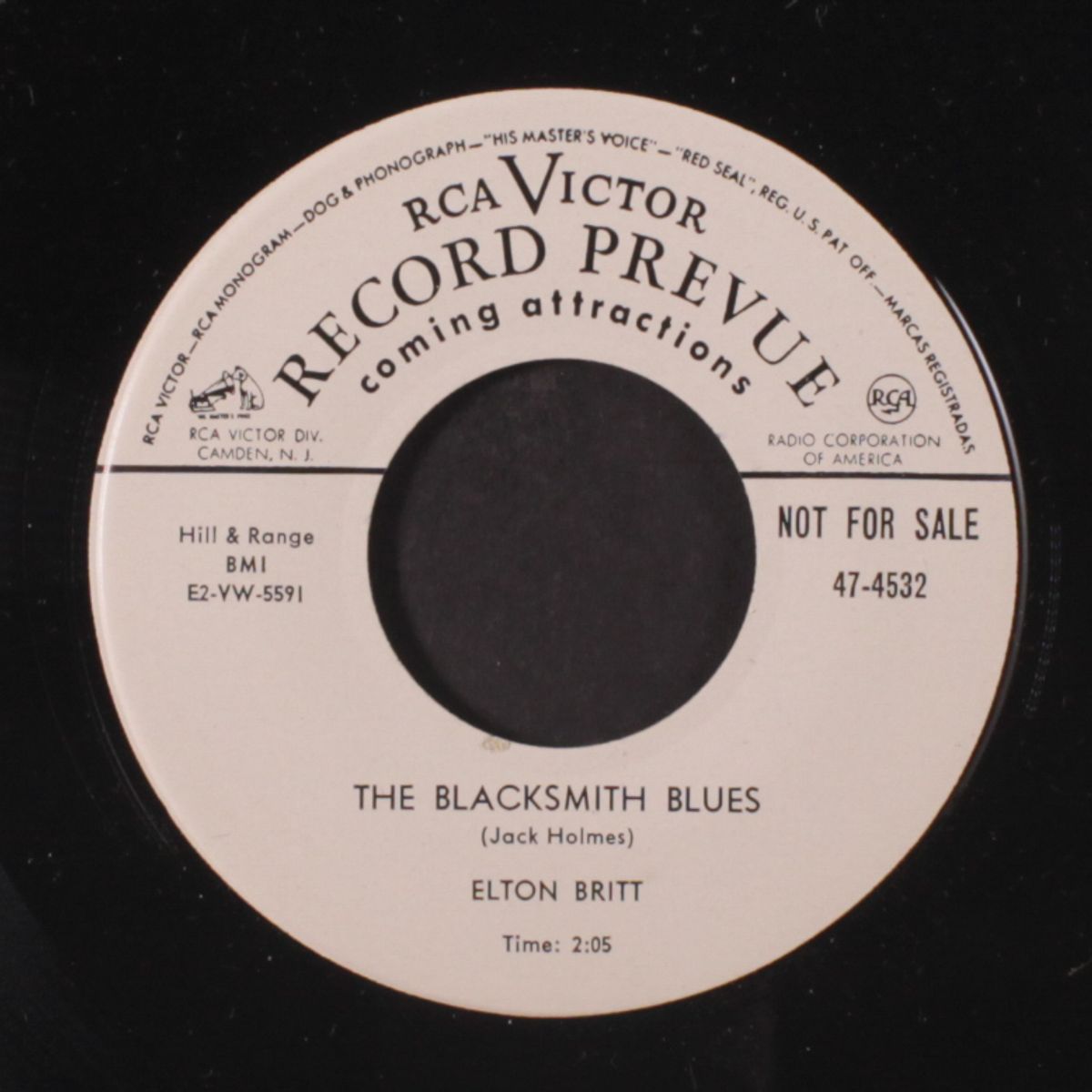 the blacksmith blues / five glasses on a texas bar by ELTON BRITT