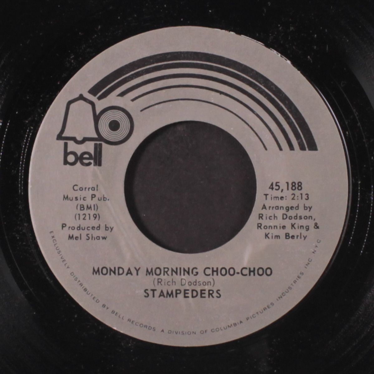 monday morning choo choo / then came the white man by STAMPEDERS