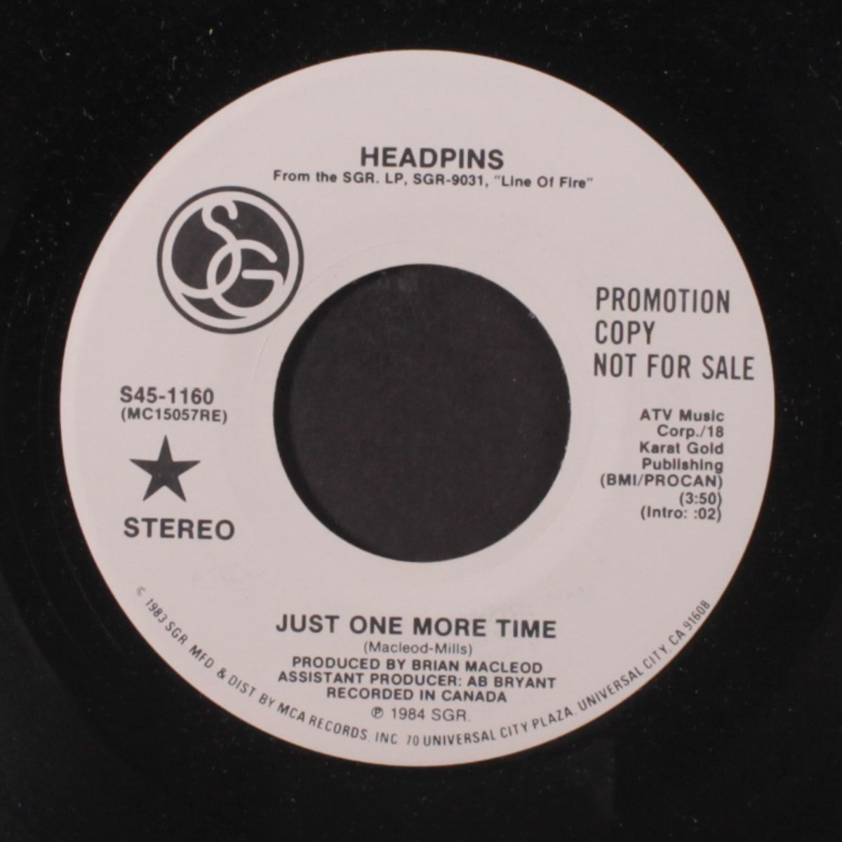 just one more time by HEADPINS