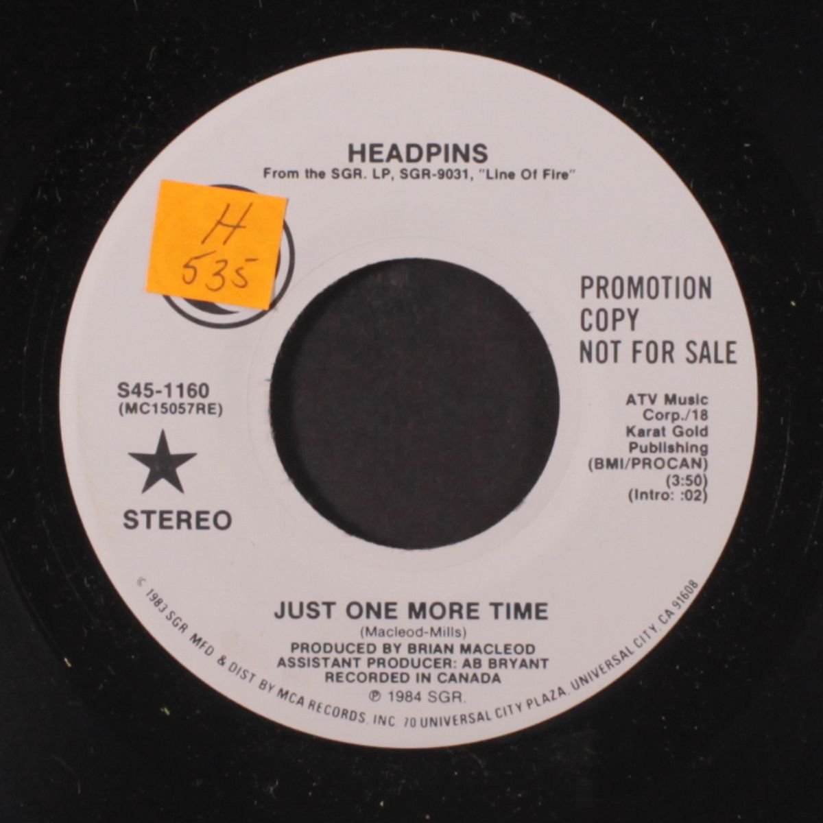 just one more time by HEADPINS