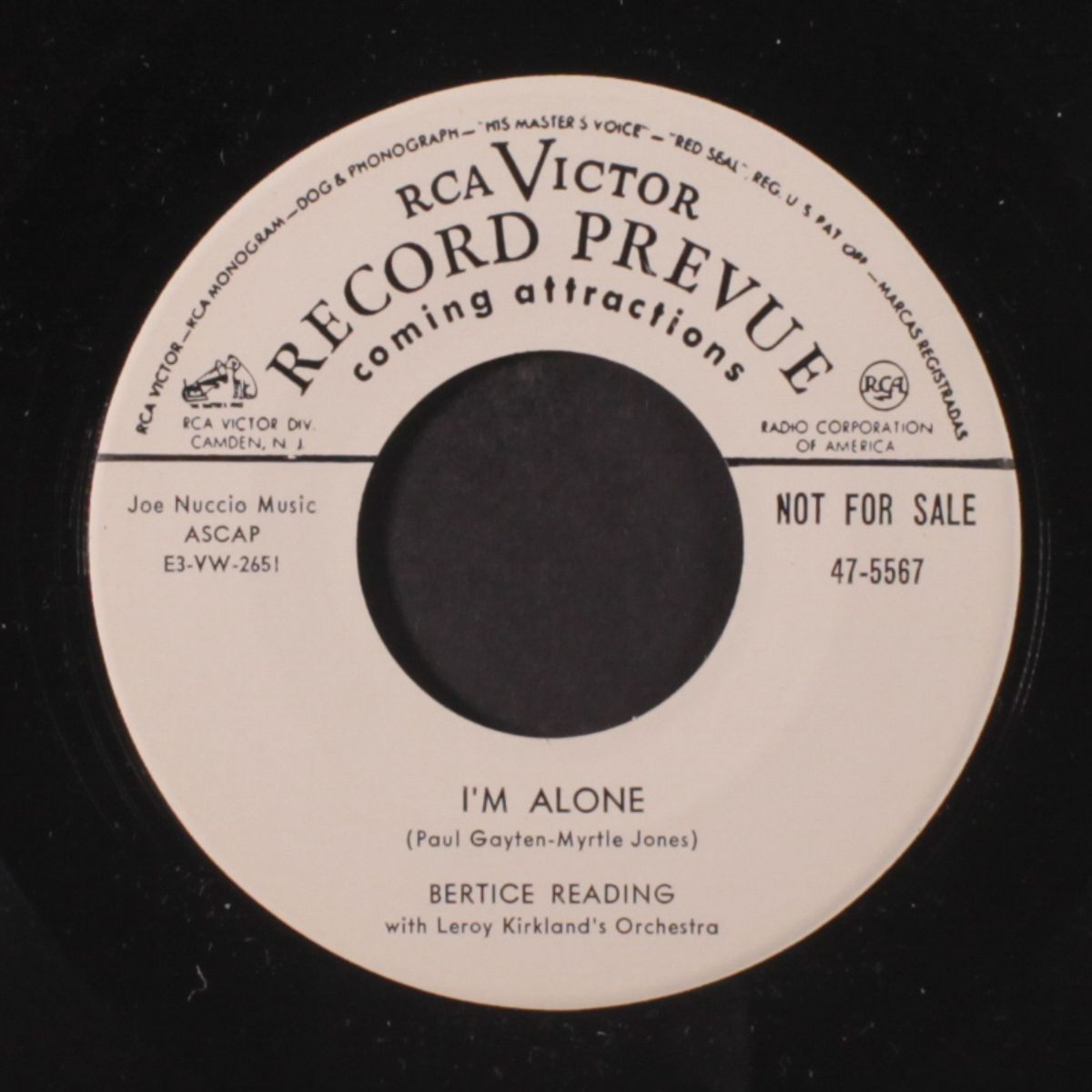 tears of joy / i'm alone by BERTICE READING