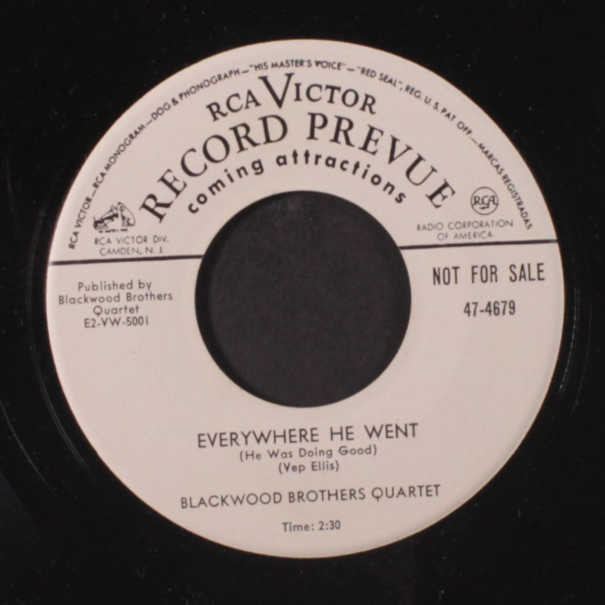 everywhere he went / the love of god by BLACKWOOD BROTHERS