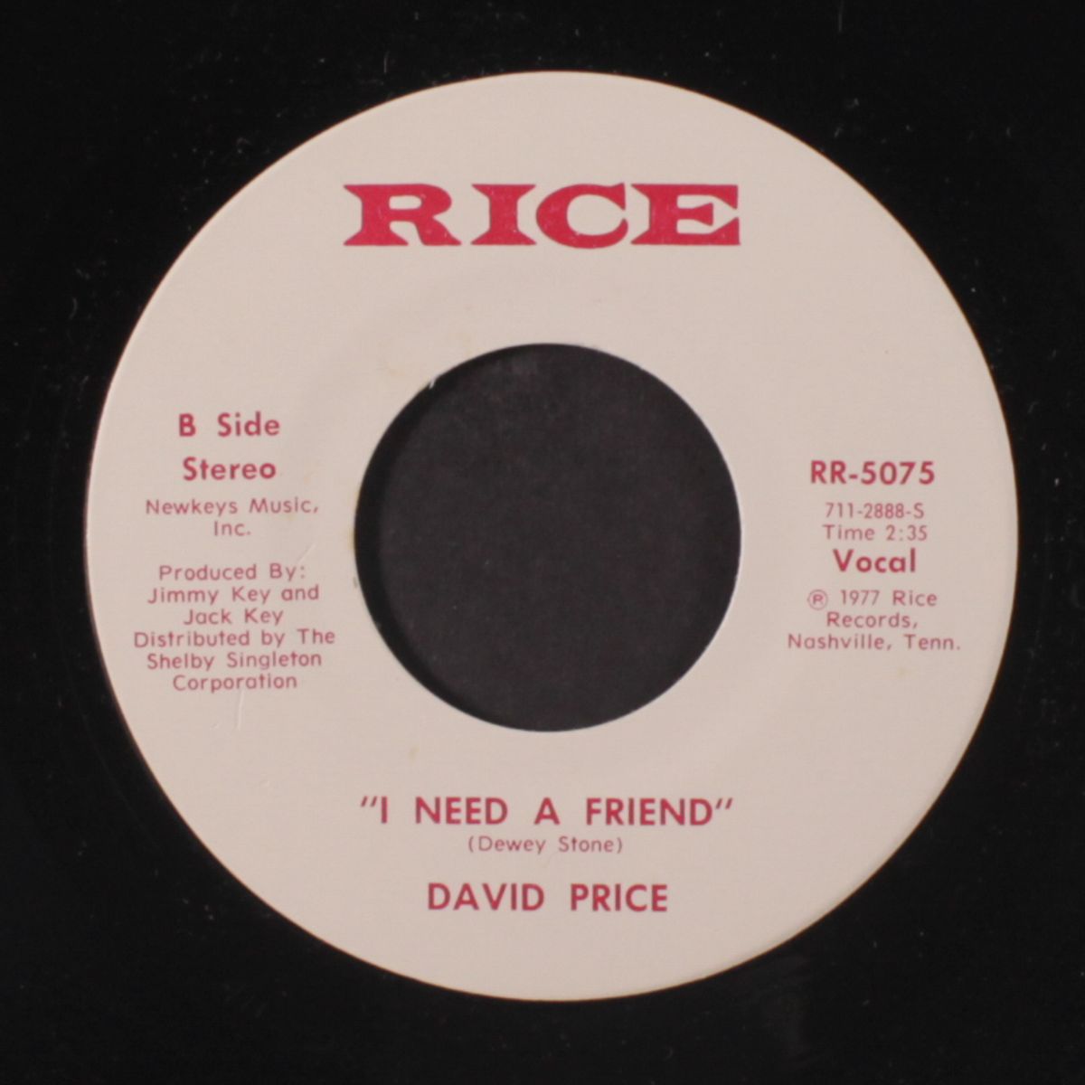 love him tender, sweet jesus / i need a friend by DAVID PRICE
