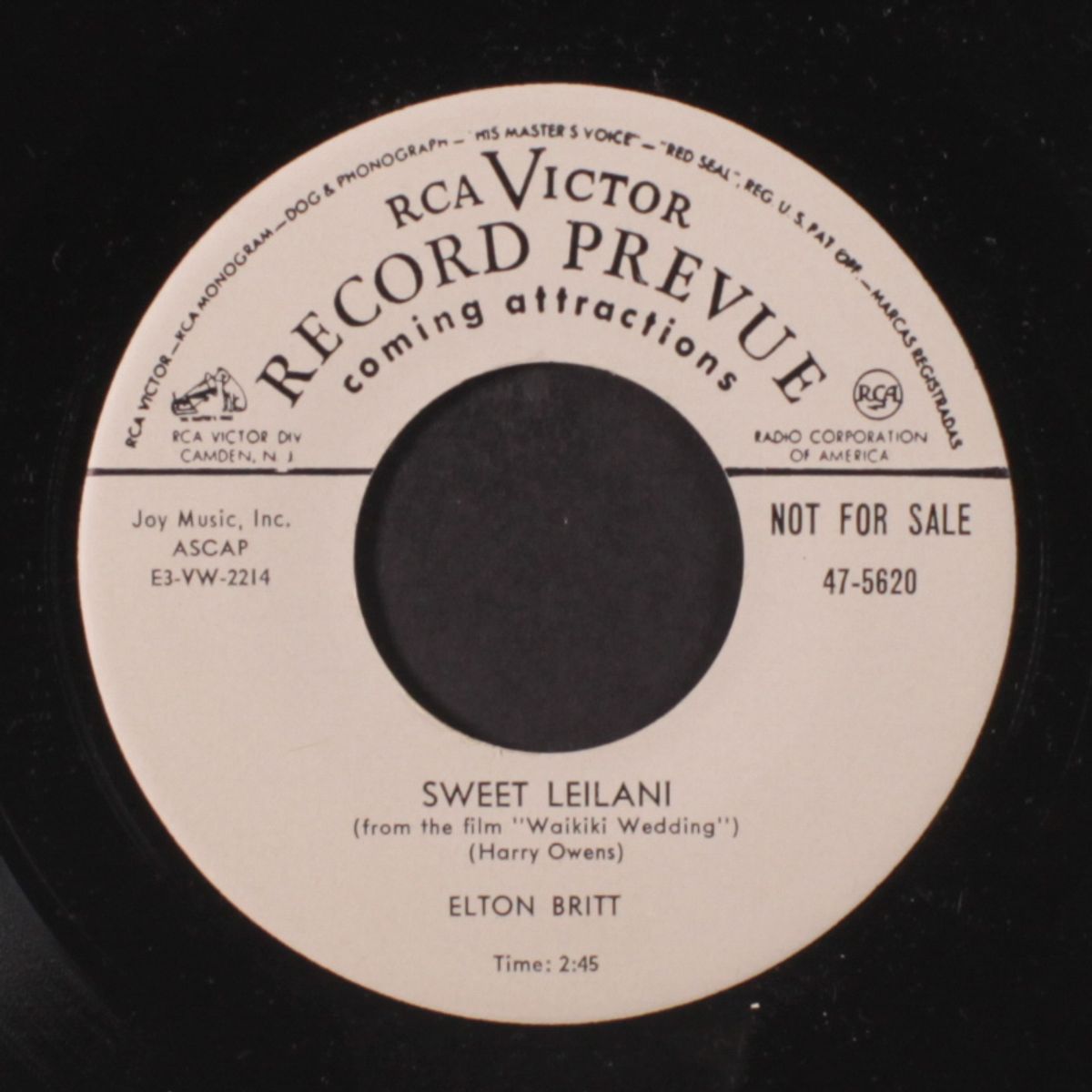 if you should change your mind / sweet leilani by ELTON BRITT