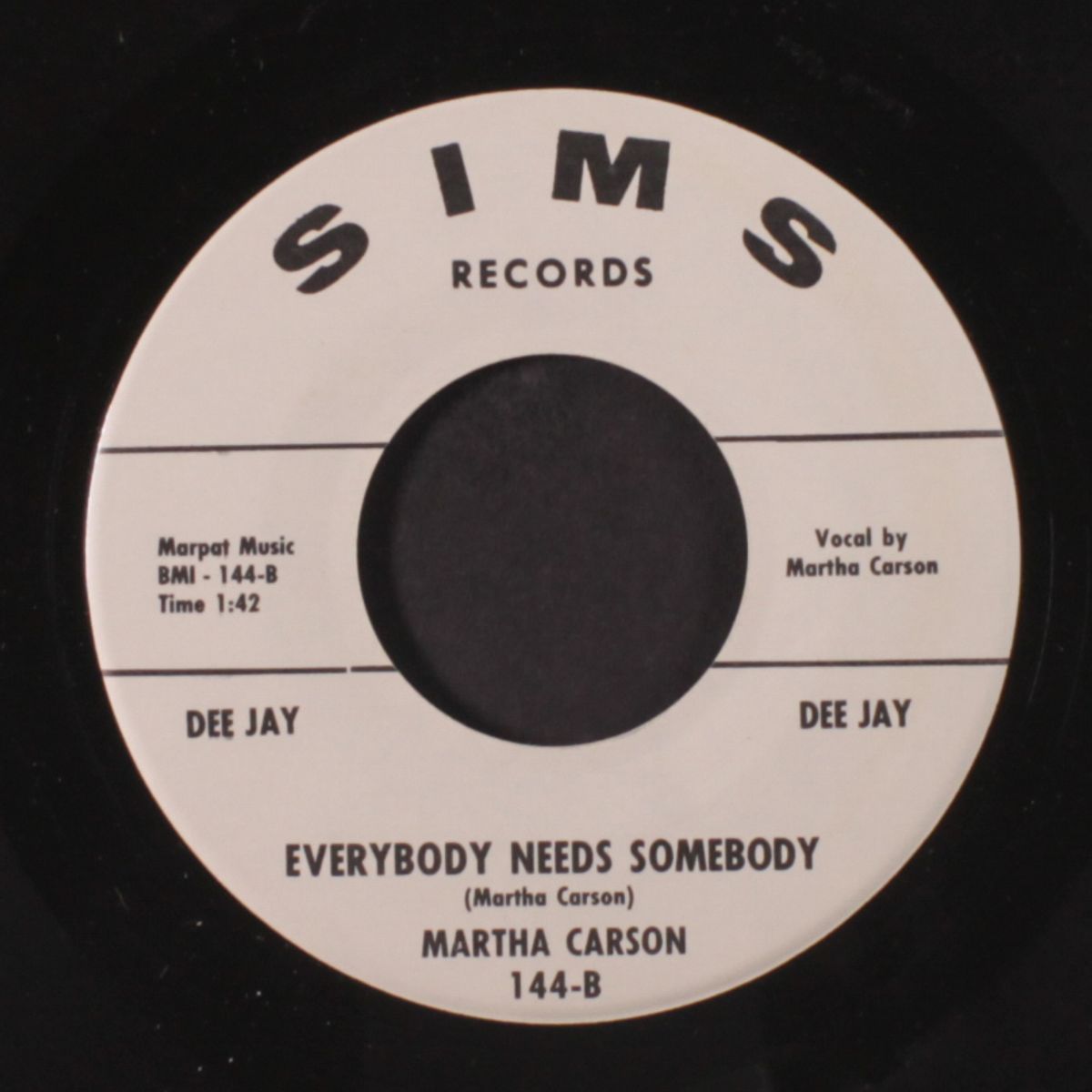 it takes a lot of livin' / everybody needs somebody by MARTHA CARSON