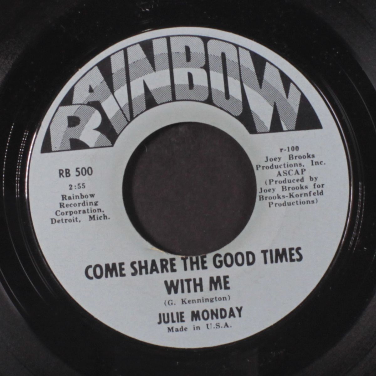 come share the good times with me / time is running out for me by JULIE MONDAY