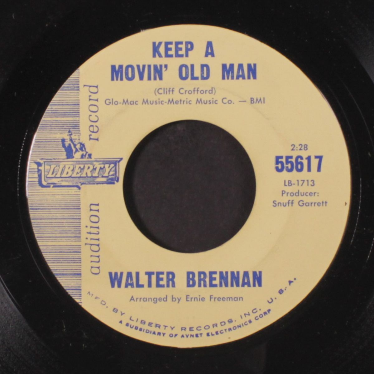 waiting for a train / keep a movin' old man by WALTER BRENNAN