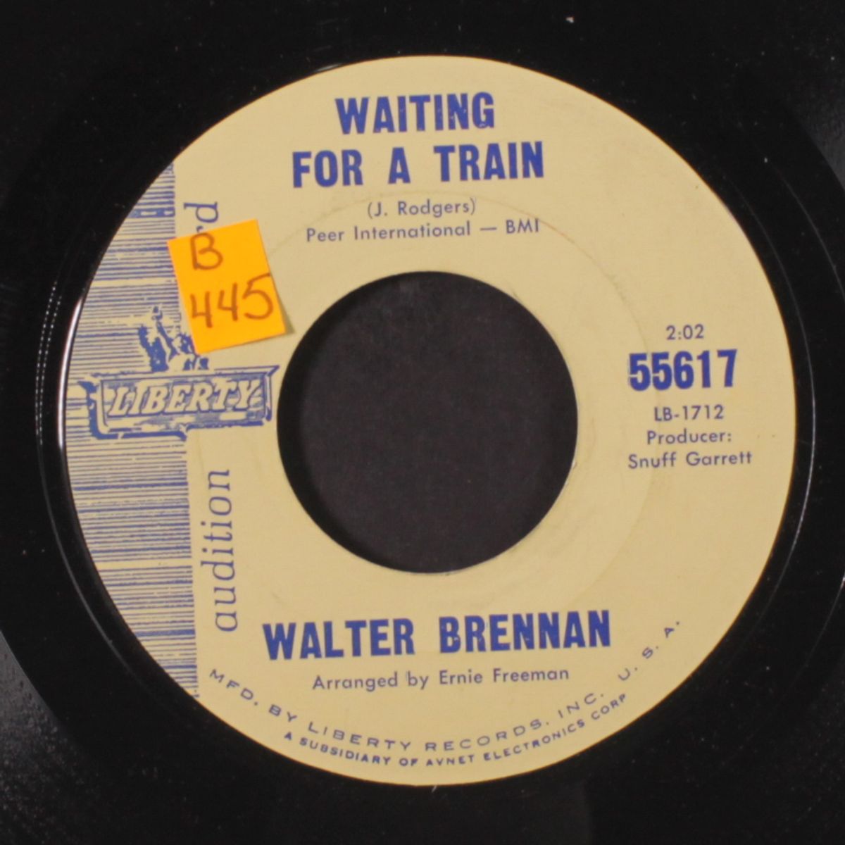 waiting for a train / keep a movin' old man by WALTER BRENNAN