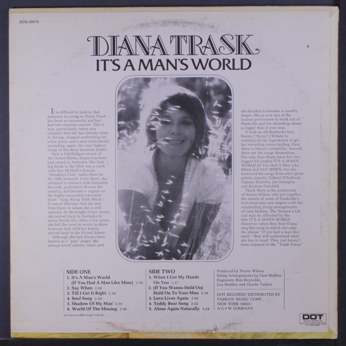 it's a man's world by DIANA TRASK