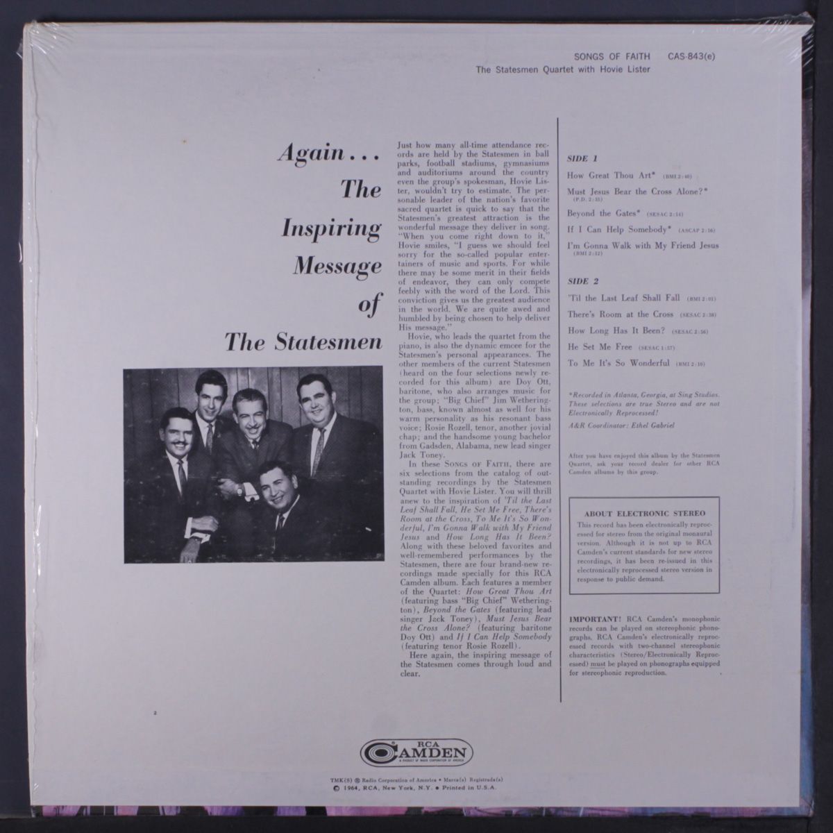 songs of faith by STATESMEN