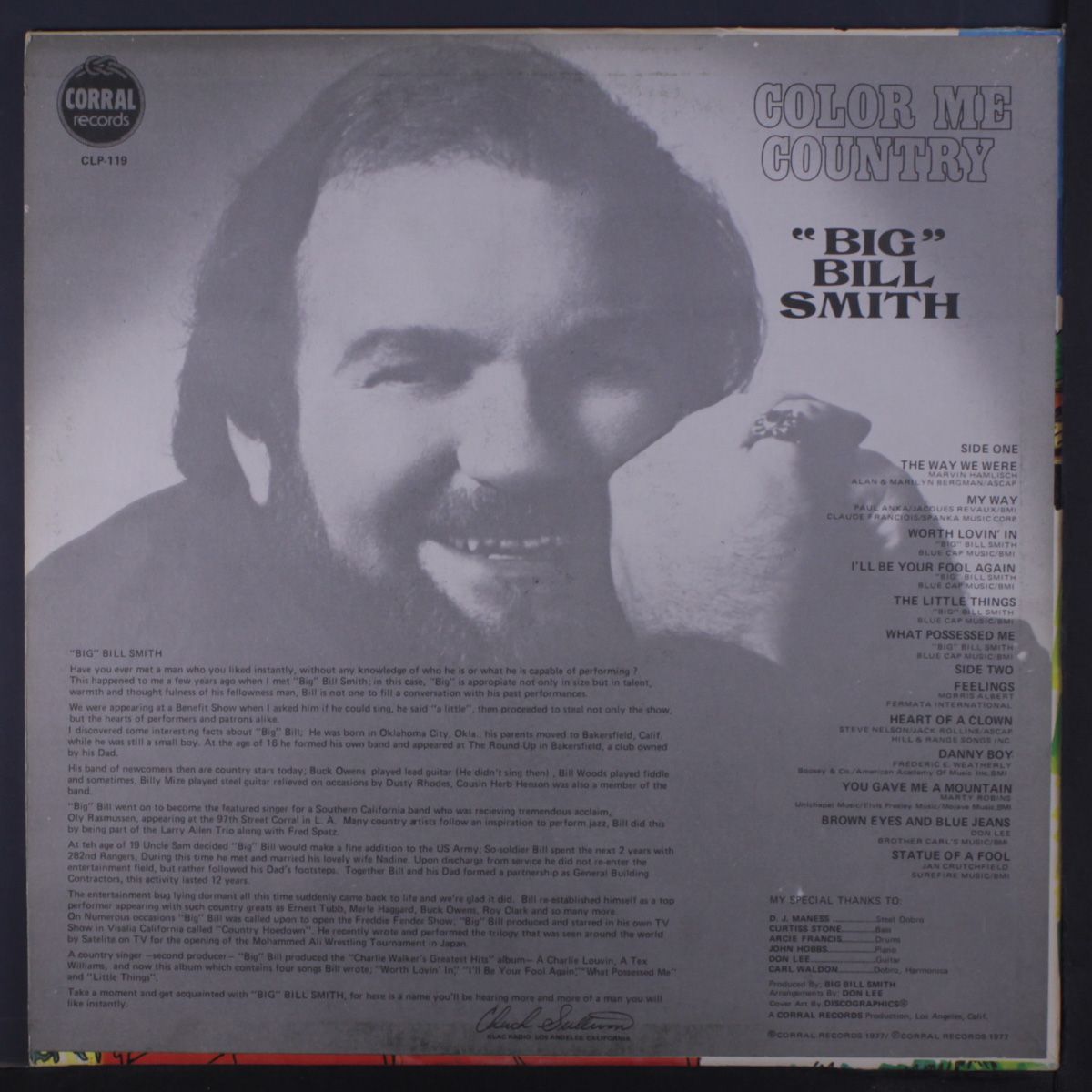 color me country by BIG BILL SMITH