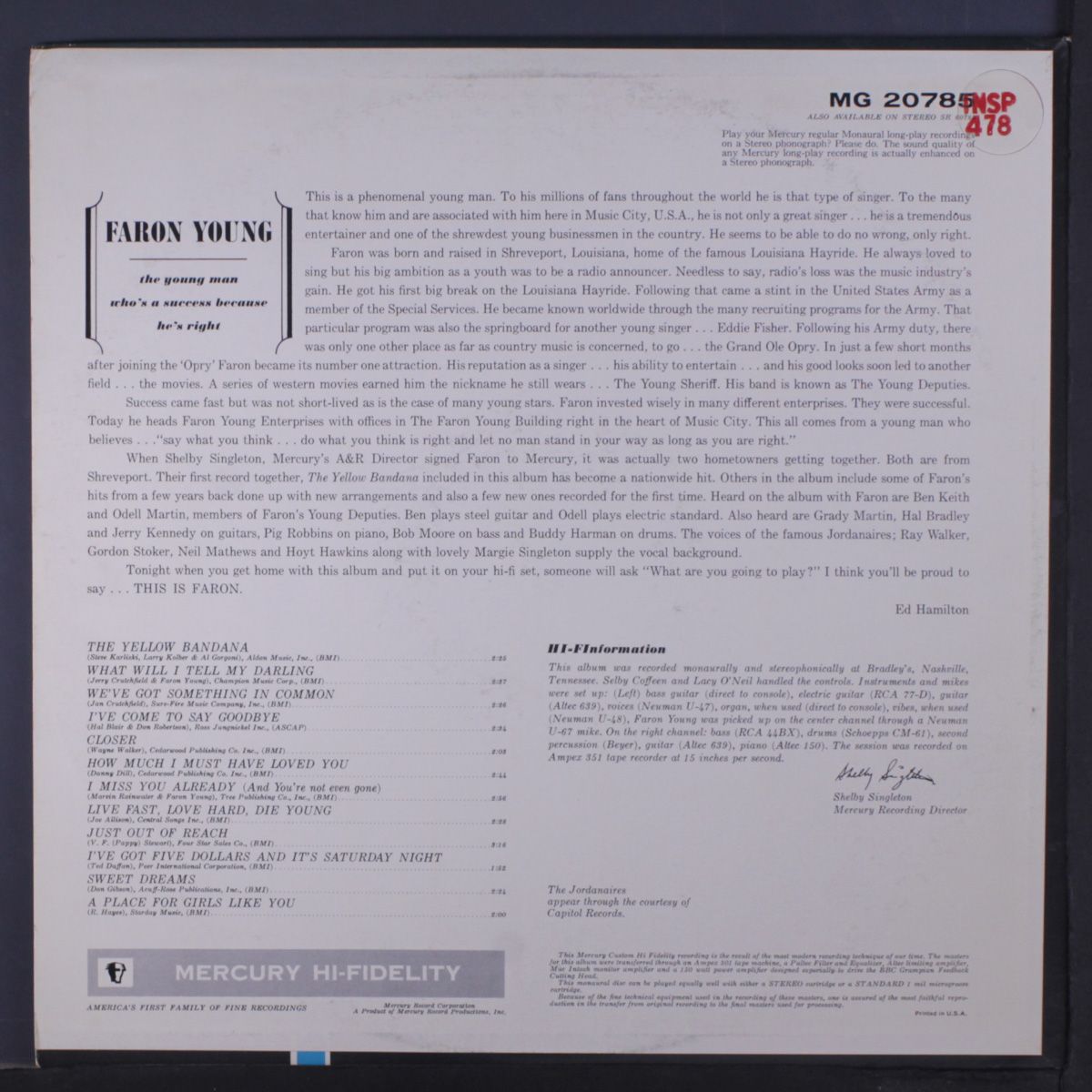this is faron by FARON YOUNG