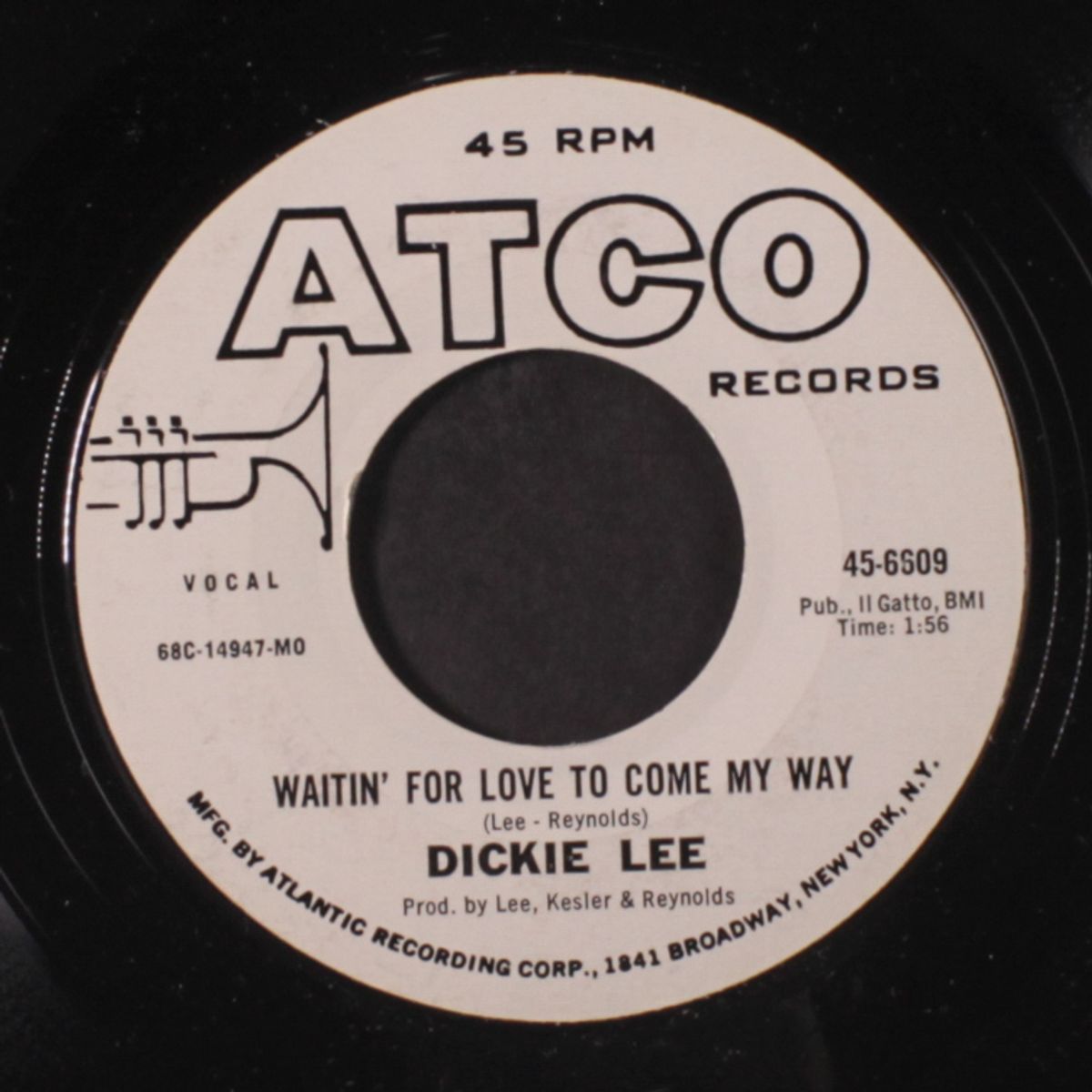 you're young and you'll forget / waitin' for love to come my way by DICKIE LEE
