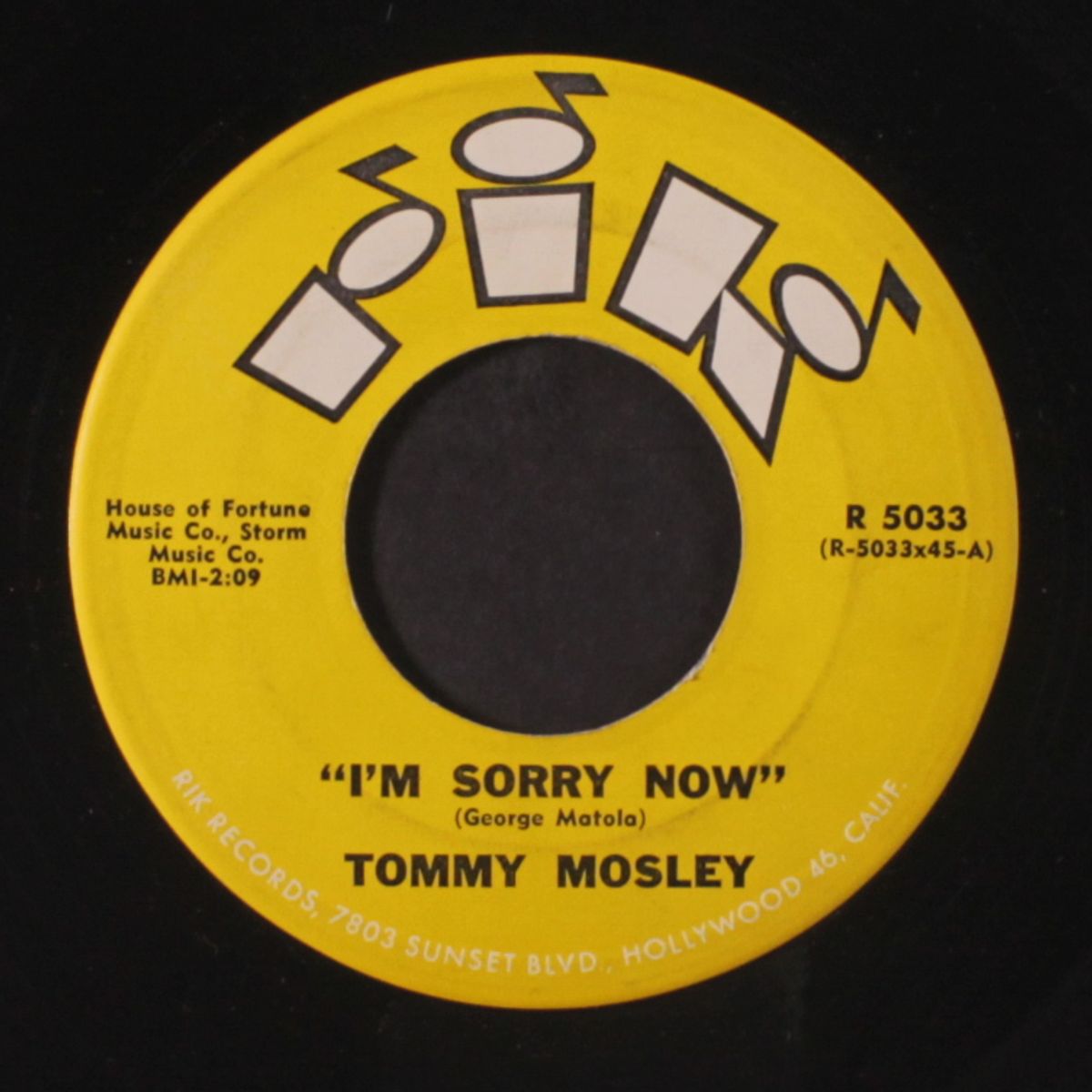 i'm sorry now / call me darling by TOMMY MOSLEY