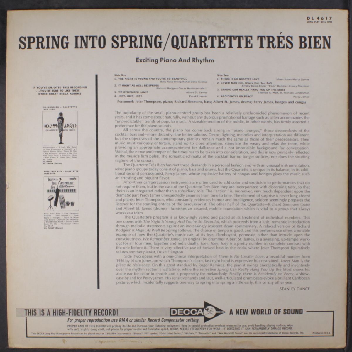 spring into spring by QUARTETTE TRES BIEN