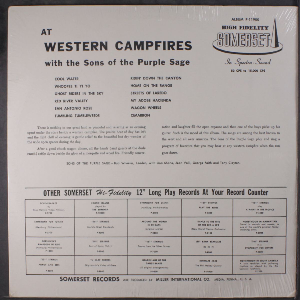 at western campfires by SONS OF THE PURPLE SAGE