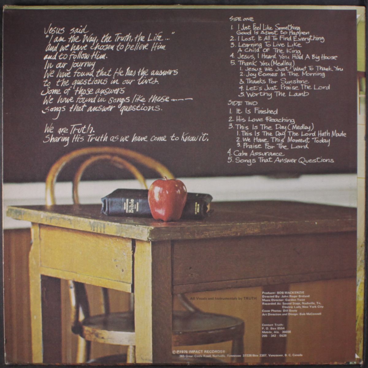 songs that answer questions by TRUTH