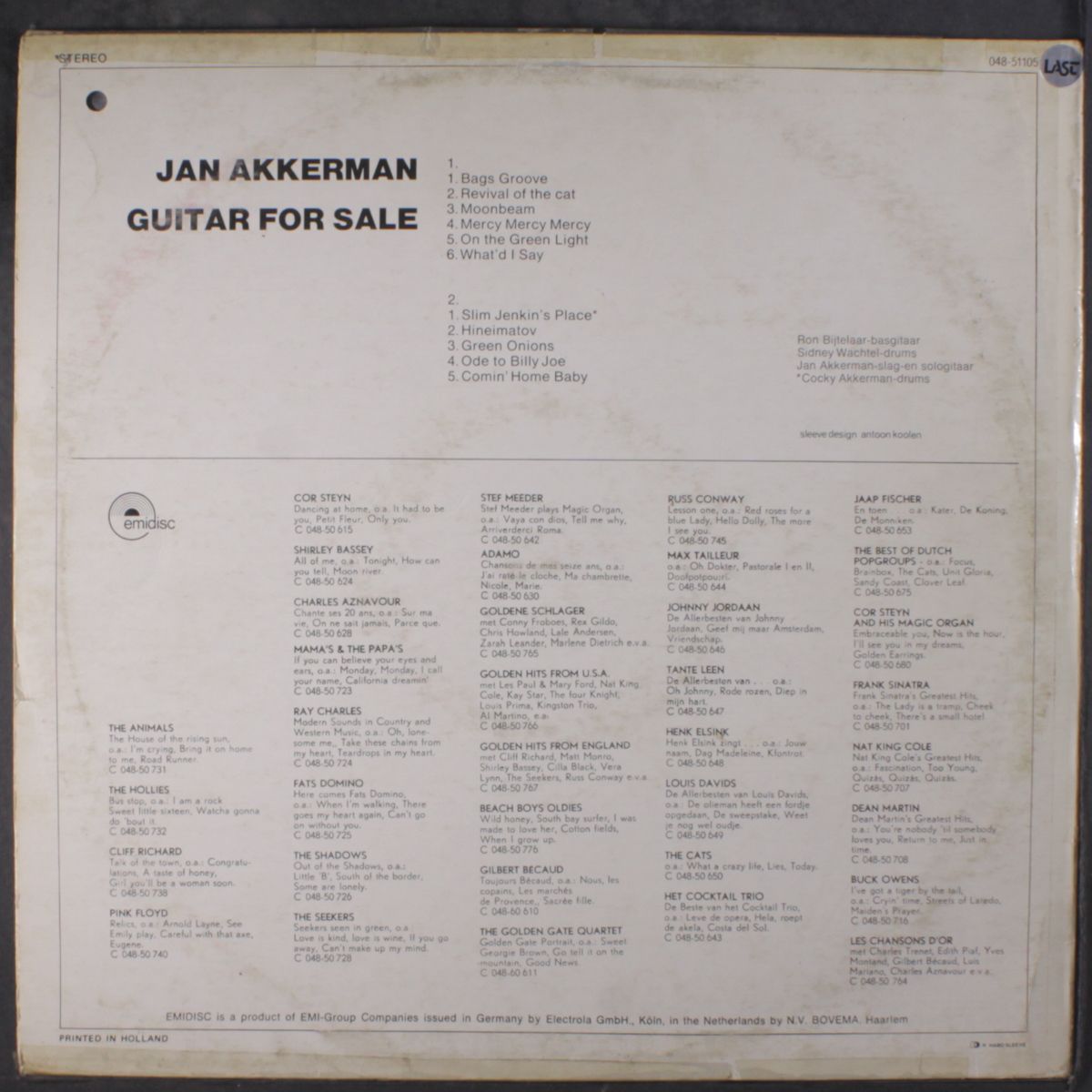 guitar for sale by JAN AKKERMAN