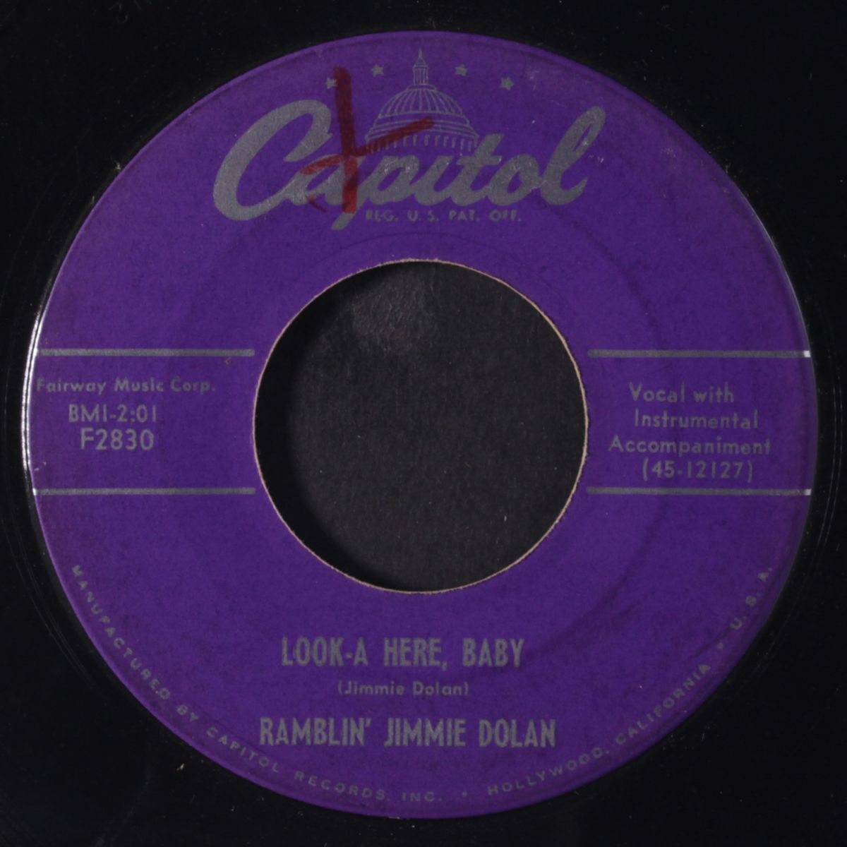 look-a- here, baby / i'll never go sailing again by RAMBLIN' JIMMIE DOLAN
