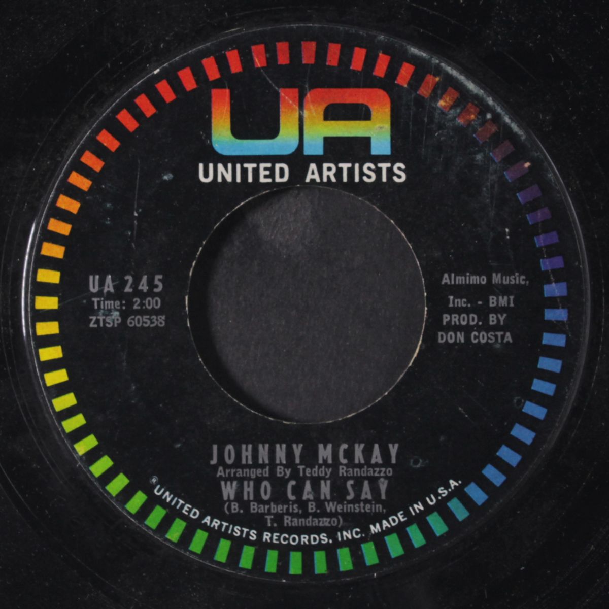 garden of love / who can say by JOHNNY MCKAY