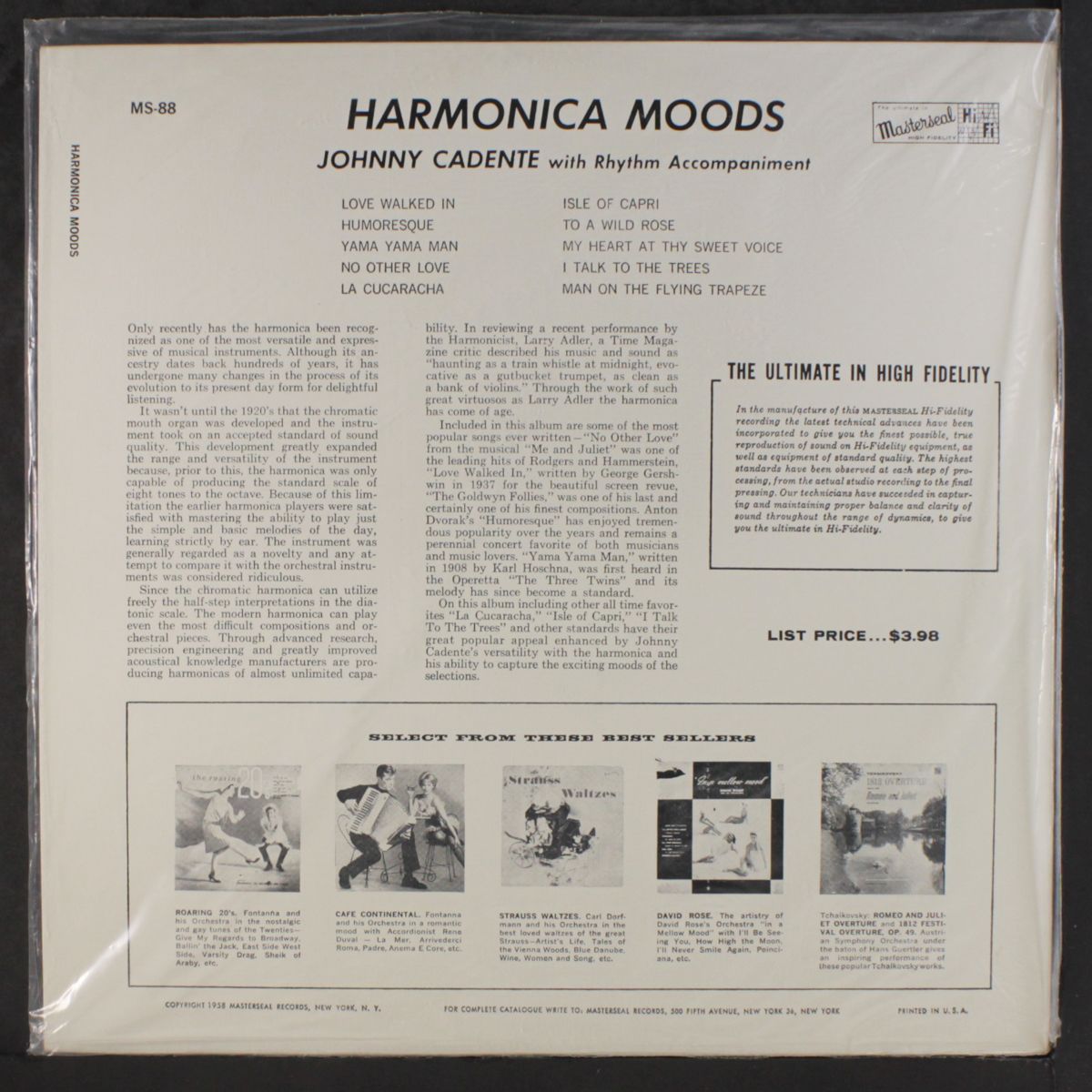 harmonica moods by JOHNNY CADENTE