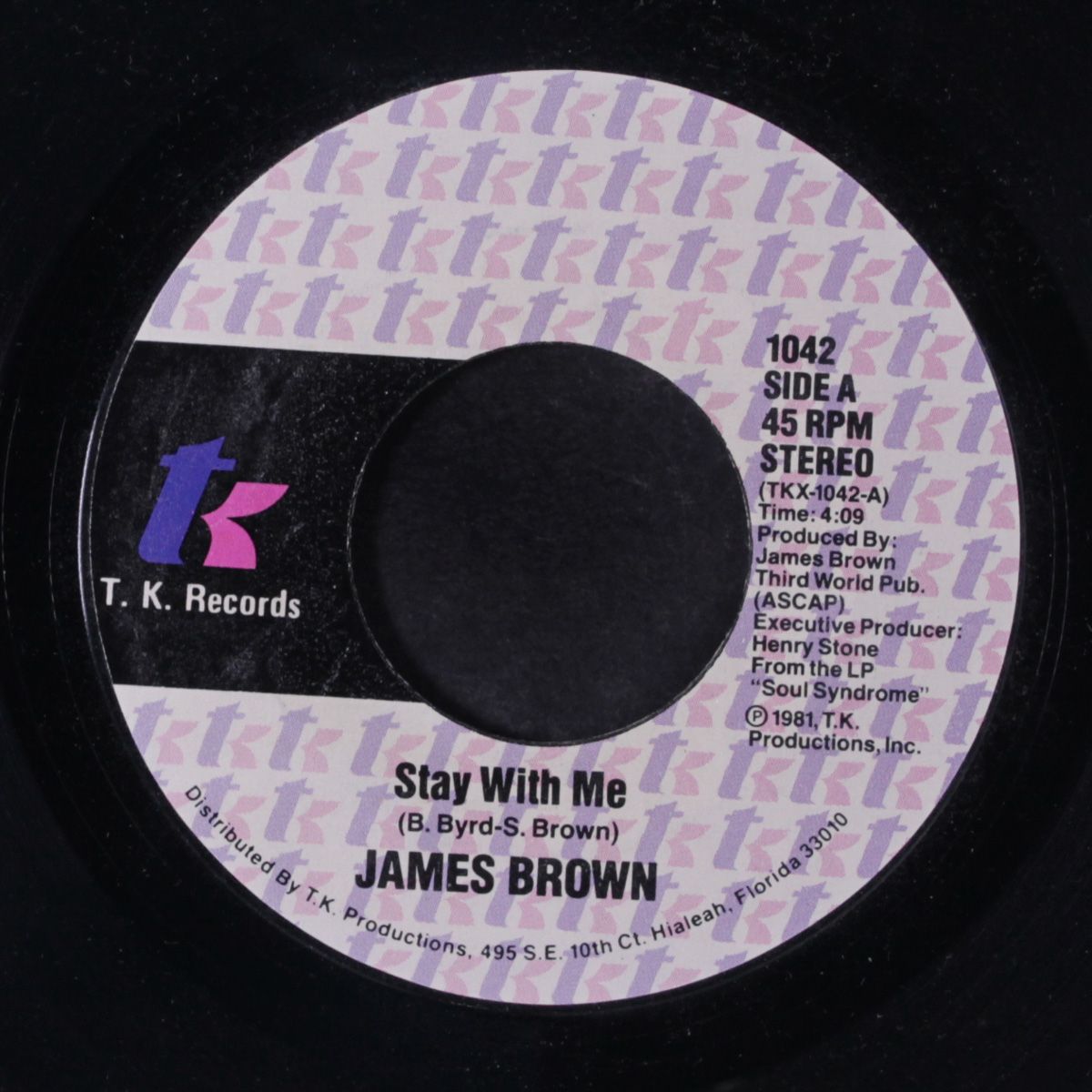 stay with me / smokin' & drinkin' by JAMES BROWN