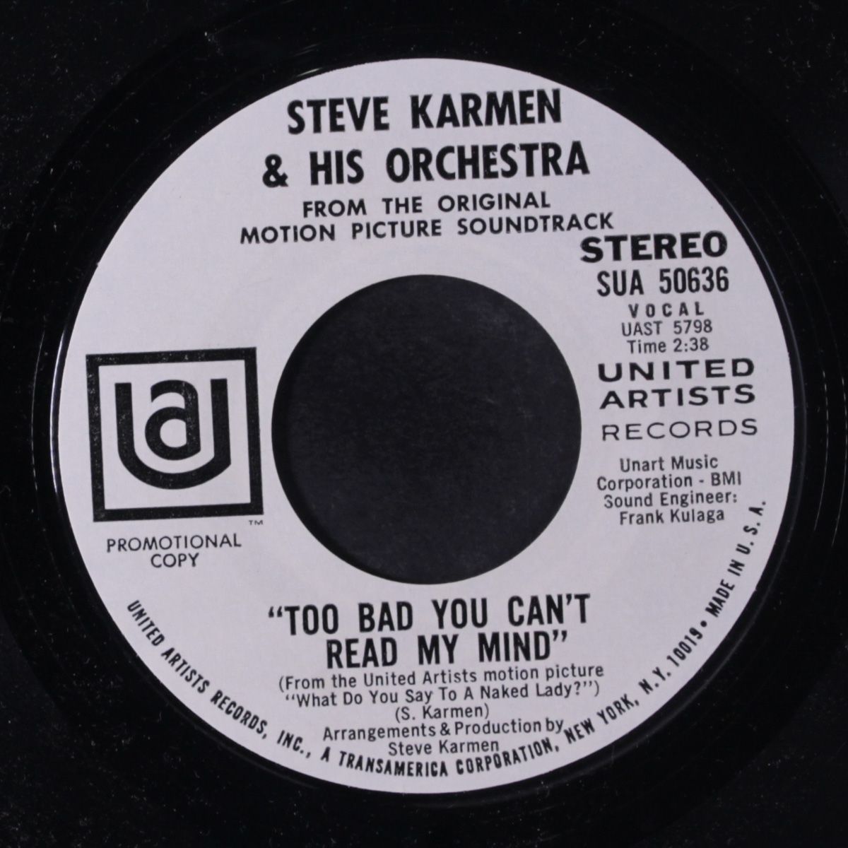 what do you say to a naked lady? / too bad you can't read my mind by STEVE KARMEN