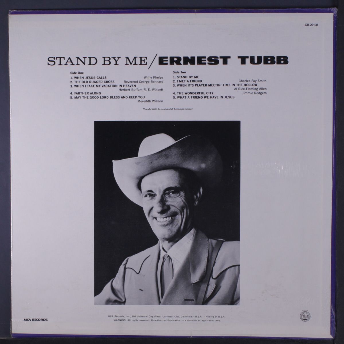 stand by me by ERNEST TUBB