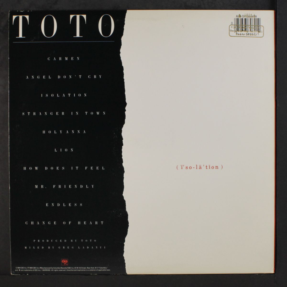 isolation by TOTO