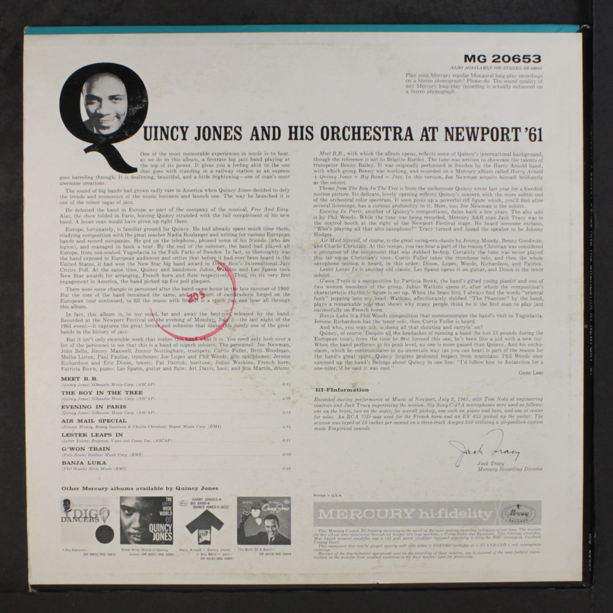 at newport '61 by QUINCY JONES