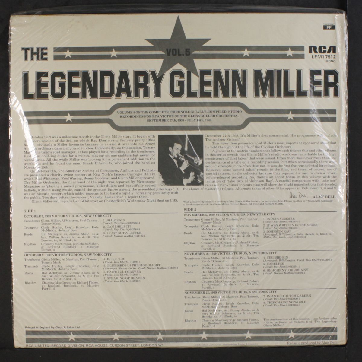 the legendary vol. 5 by GLENN MILLER