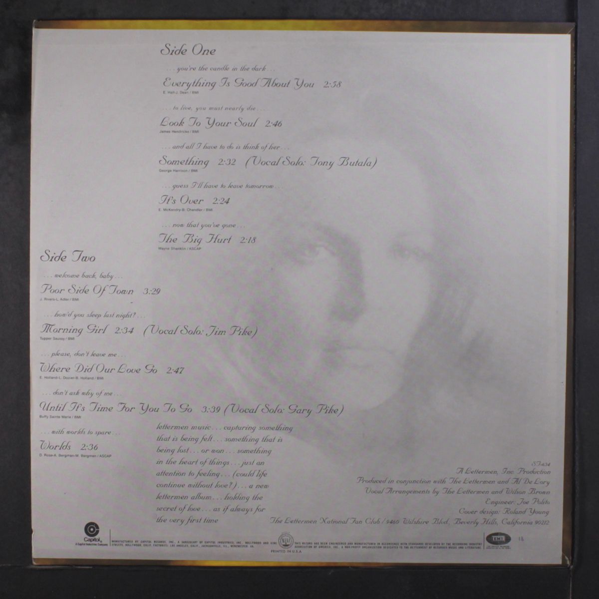 everthing's good about you by LETTERMEN