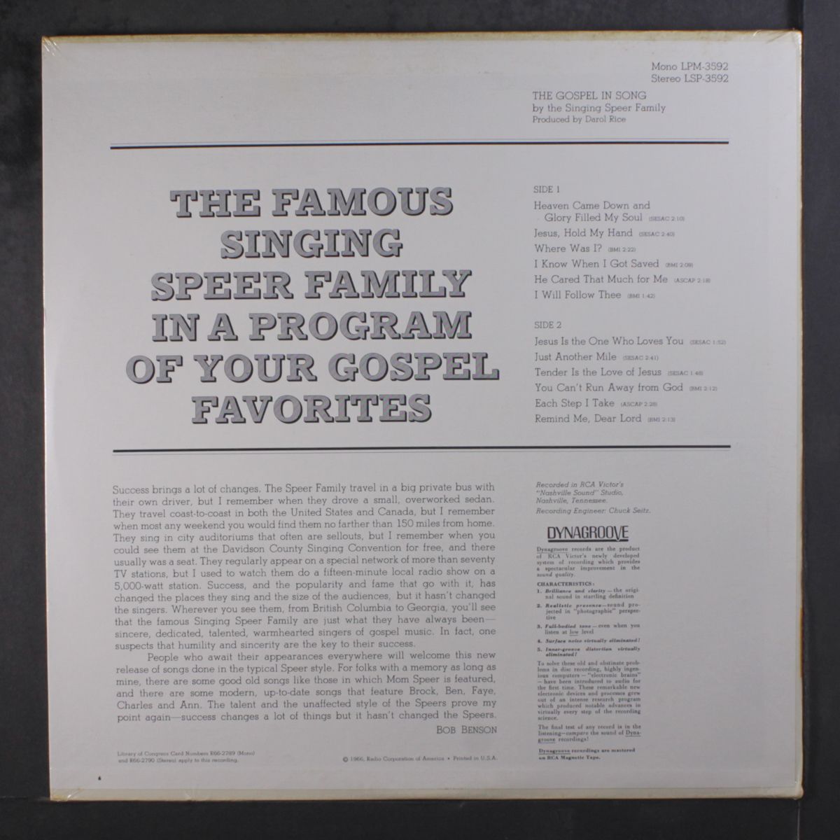 the gospel in song by SPEER FAMILY