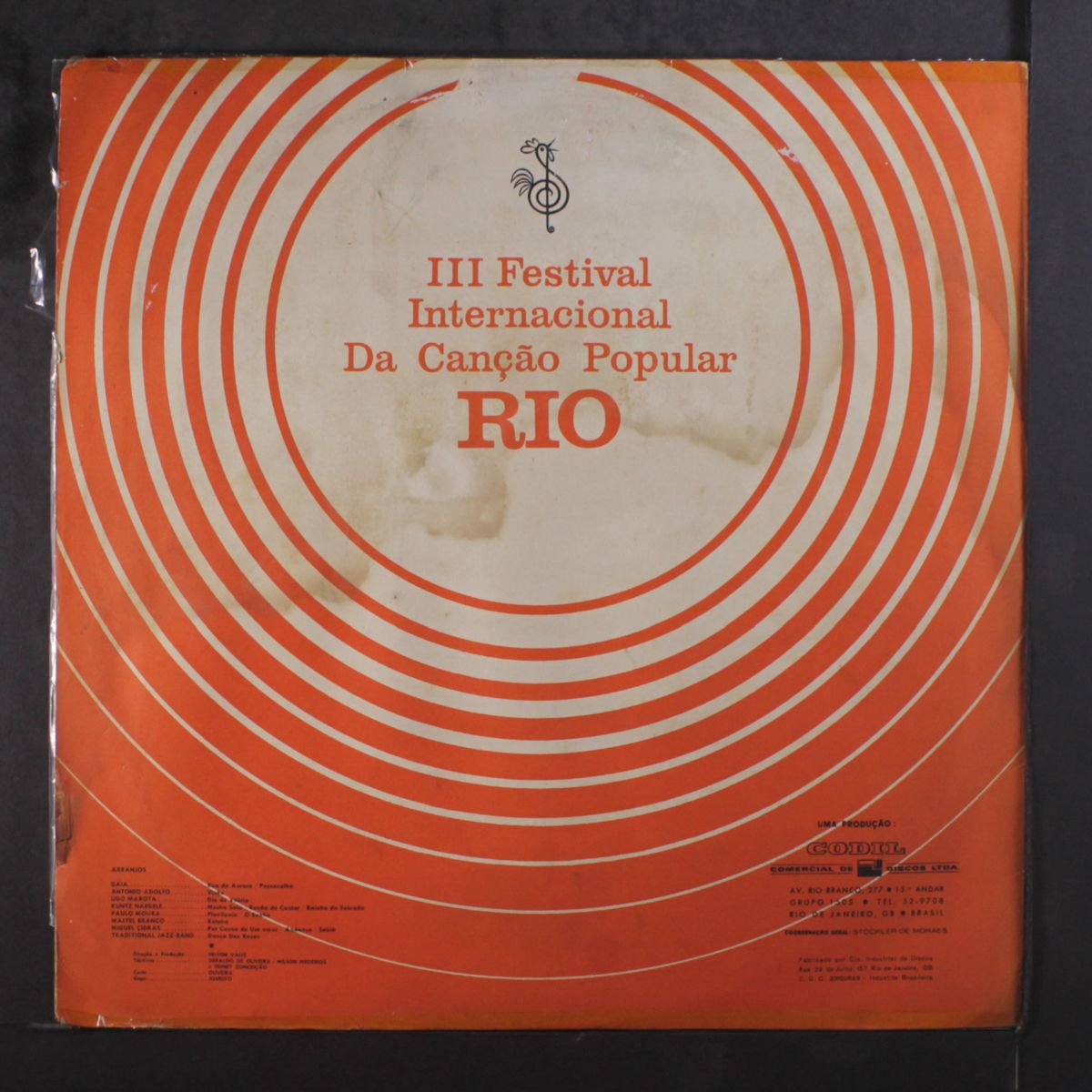 iii festival internacional da cancao popular rio by QUARTETO 004, ANTONIO JOAO, MARIA JOSE A