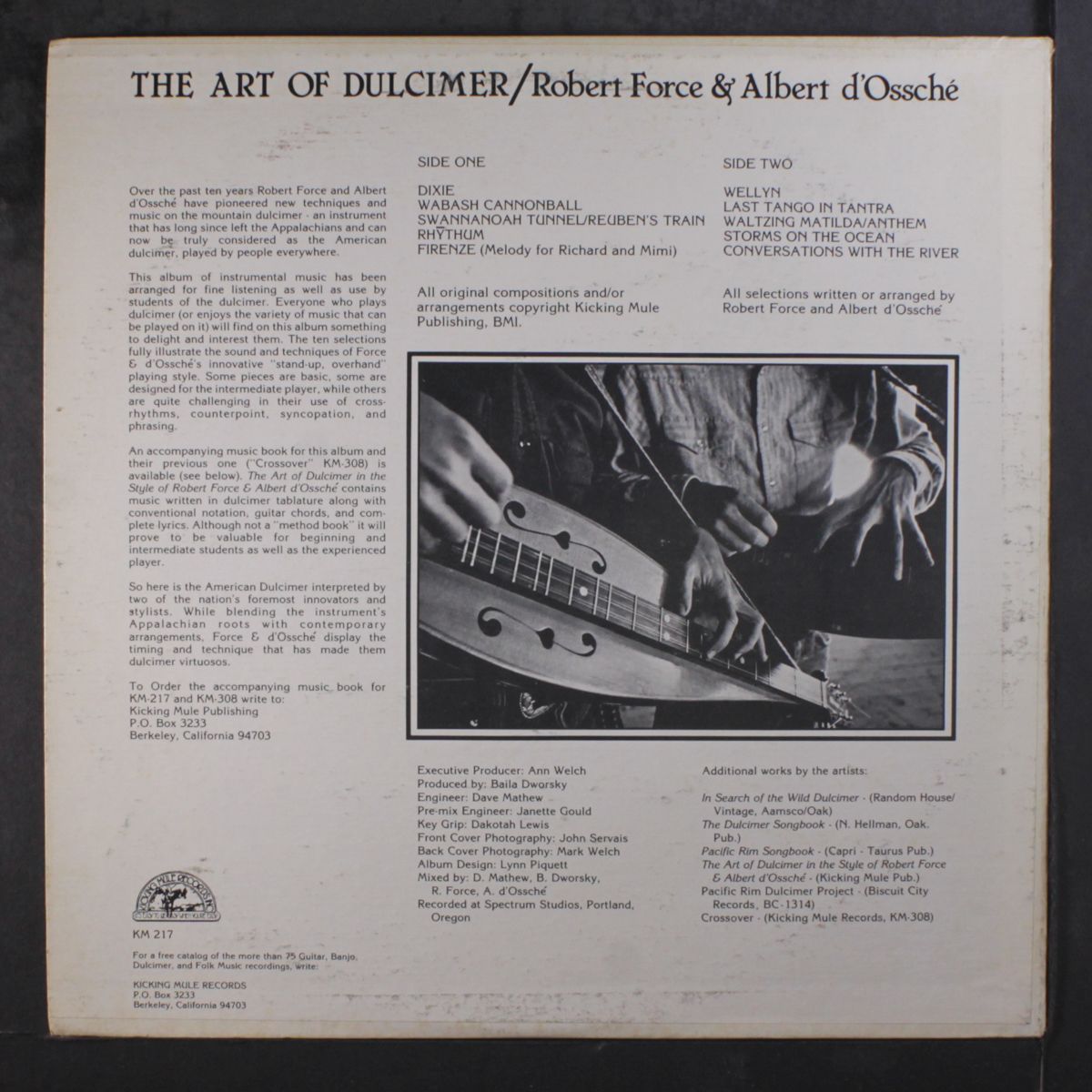the art of dulcimer by ROBERT FORCE & ALBERT D'OSSCHE