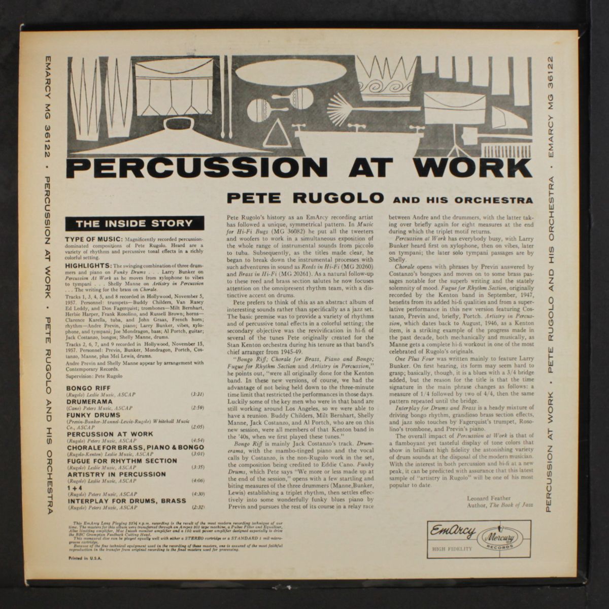 percussion at work by PETE RUGOLO