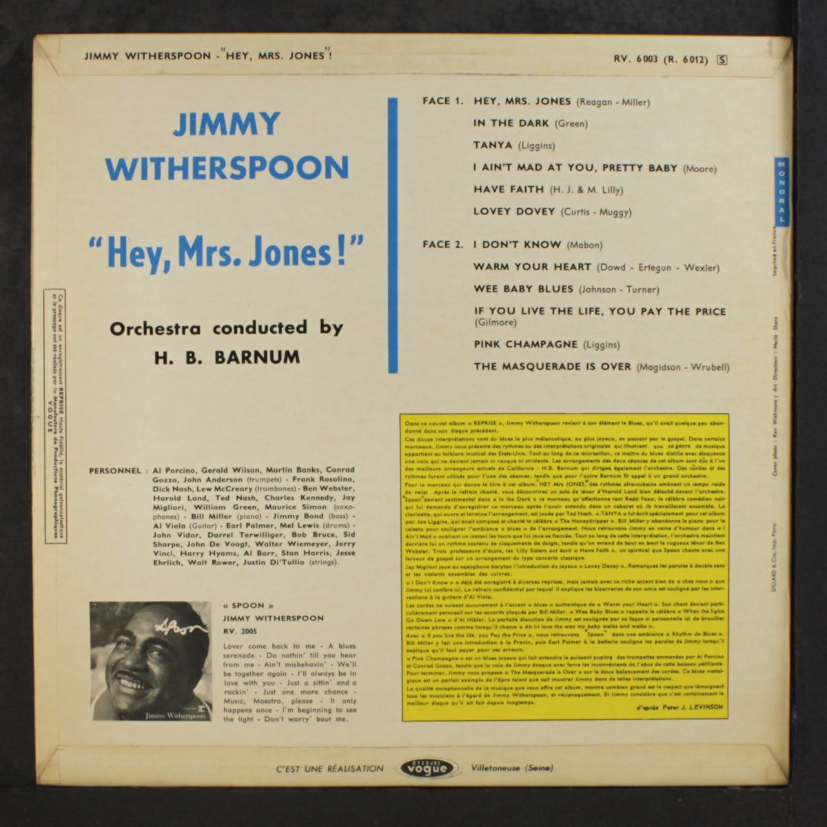 hey, mrs jones! by JIMMY WITHERSPOON