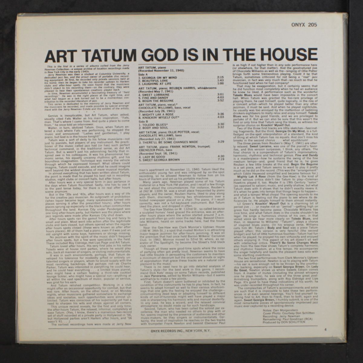 god is in the house by ART TATUM