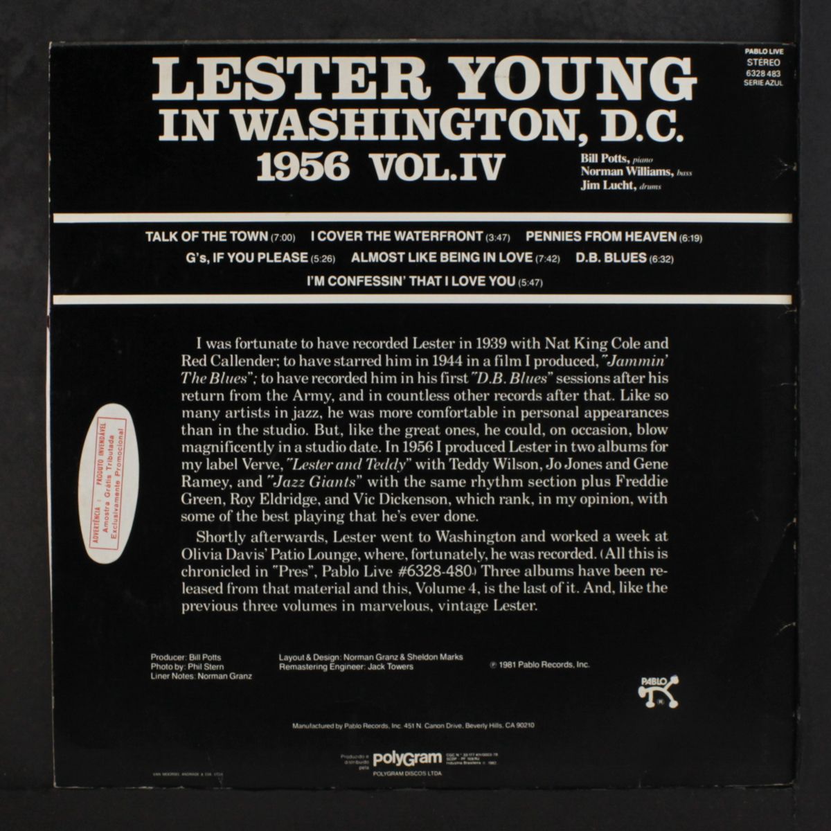pres, vol. 4 by LESTER YOUNG