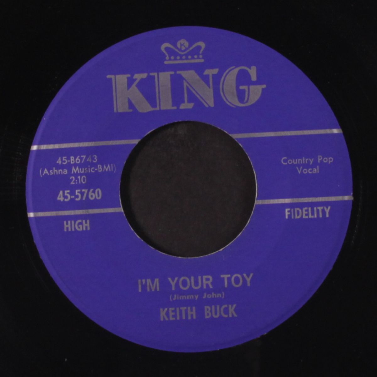 i'm your toy / gone is the past by KEITH BUCK