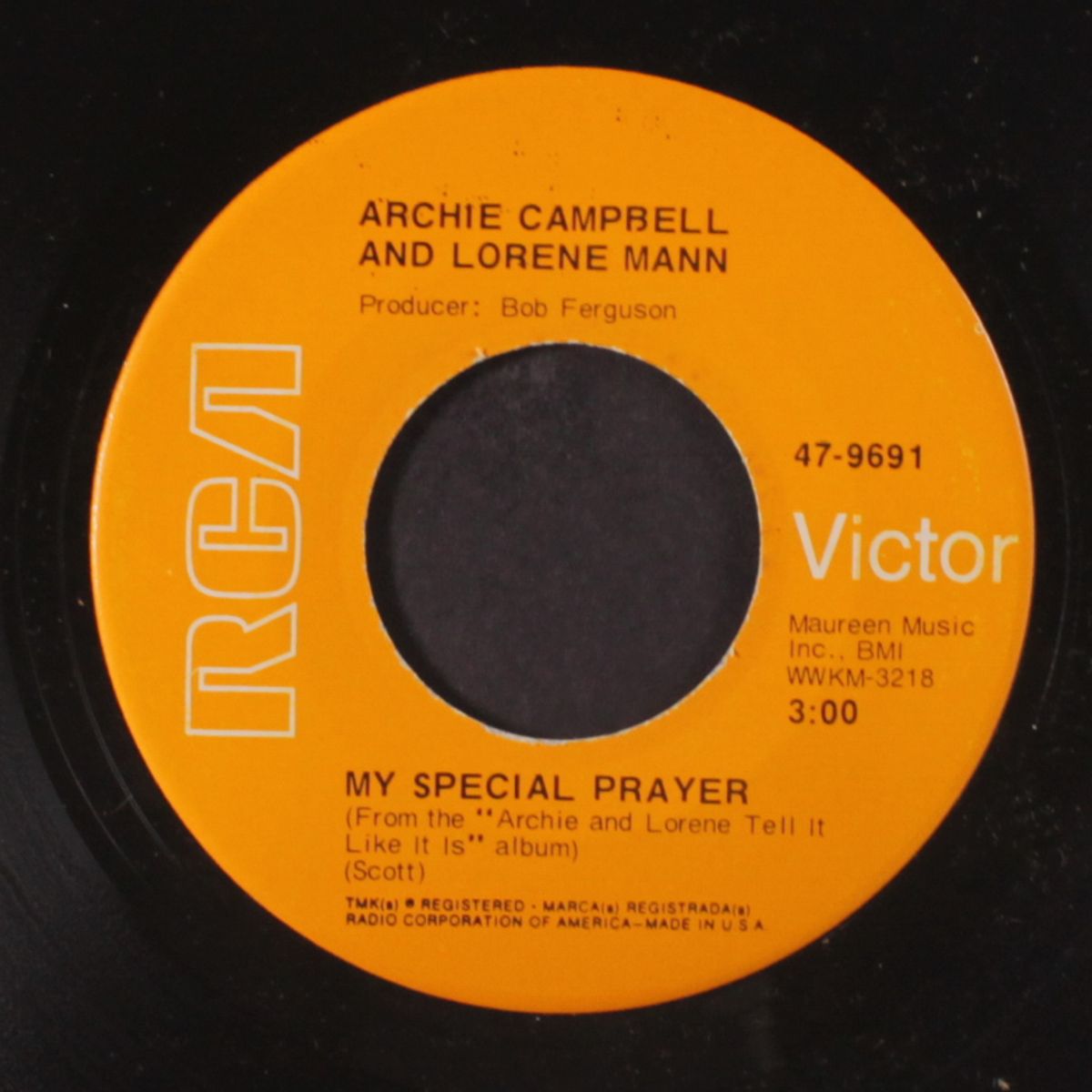 my special prayer / what am i living for by ARCHIE CAMPBELL & LORENE MANN