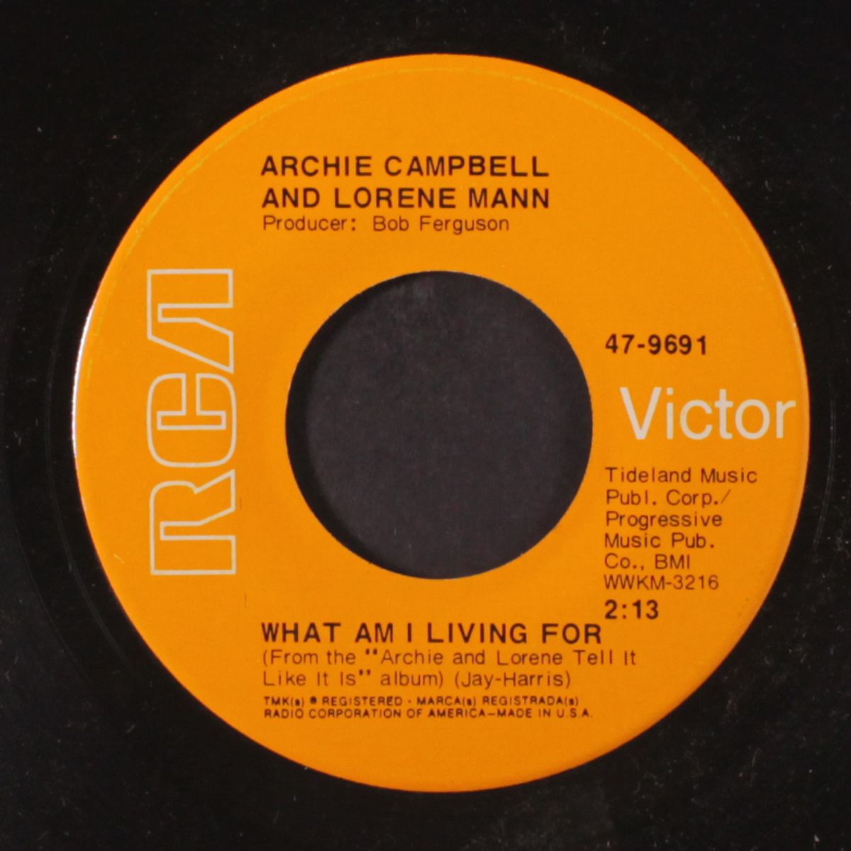 my special prayer / what am i living for by ARCHIE CAMPBELL & LORENE MANN