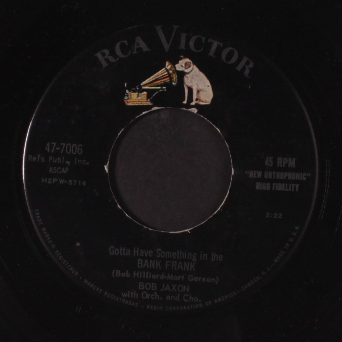 come on down / gotta have something in the bank frank by BOB JAXON